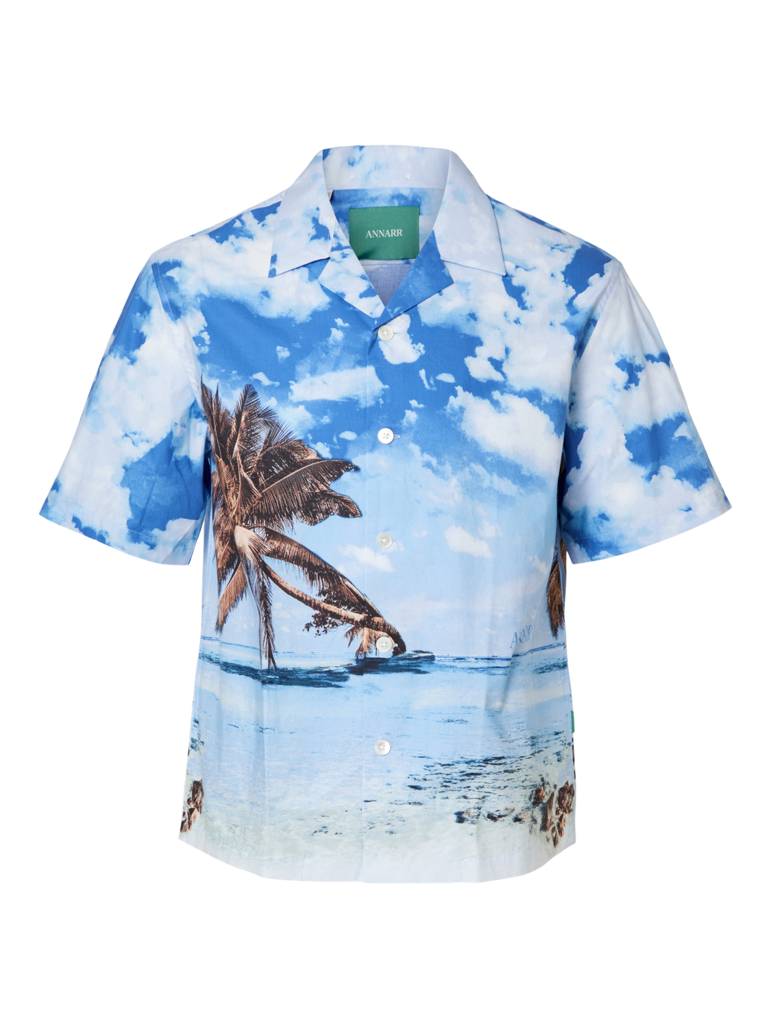 ANRRELAXALFRED-AOP Shirts - Air Blue
